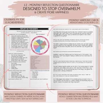 Law of Attraction Planner 2025 - Hourly, Weekly & Monthly Goal Setting Planner, 12 Month Journey to Increase Productivity | Life & Gratitude Journal, Include Foldable Vision Board, Gift Box & Stickers