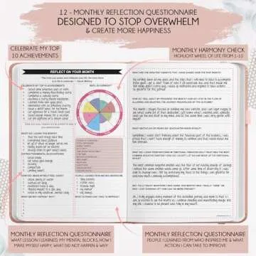 Law of Attraction Planner 2025 - Hourly, Weekly & Monthly Goal Setting Planner, 12 Month Journey to Increase Productivity | Life & Gratitude Journal, Include Foldable Vision Board, Gift Box & Stickers