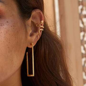 Dainty Gold Snake Ear Cuff Perfect Gift for Women