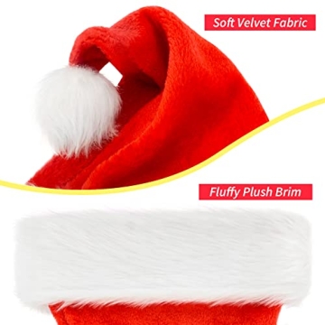 BOSONER Kids Santa Hat - Soft & Festive Holiday Accessory