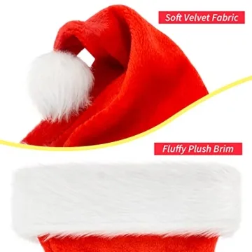 BOSONER Kids Santa Hat - Soft & Festive Holiday Accessory