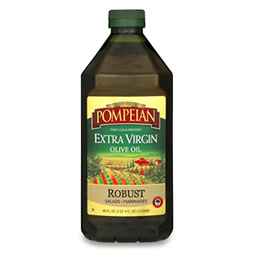 Pompeian Robust Extra Virgin Olive Oil - First Cold Pressed - Full-Bodied Flavor for Cooking & Salad...
