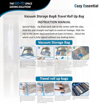 Vacuum Storage Bags - 20 Pack Space Saver Set