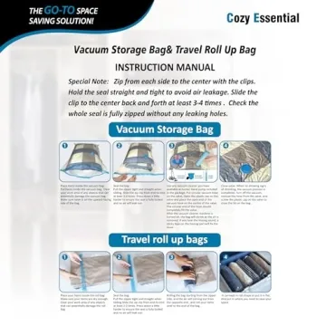 Vacuum Storage Bags - 20 Pack Space Saver Set