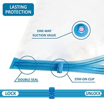 Vacuum Storage Bags - 20 Pack Space Saver Set