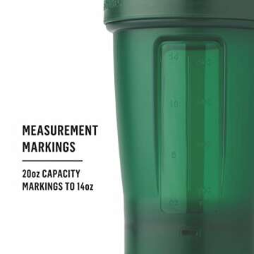 BlenderBottle Classic V2 Shaker Bottle Perfect for Protein Shakes and Pre Workout, 20-Ounce, Light Pink