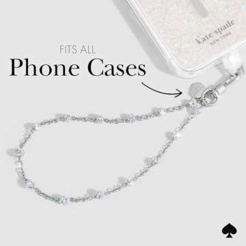 Kate Spade New York Phone Charm - Dazzle Chain Silver