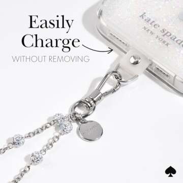 Kate Spade New York Phone Charm - Dazzle Chain Silver