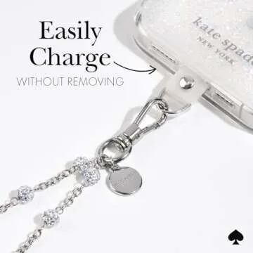 Kate Spade New York Phone Charm - Dazzle Chain Silver