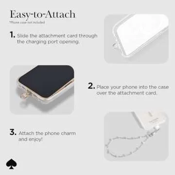 Kate Spade New York Phone Charm - Dazzle Chain Silver