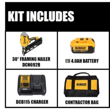 DEWALT 20V MAX Cordless Framing Nailer Kit - Efficient & Powerful