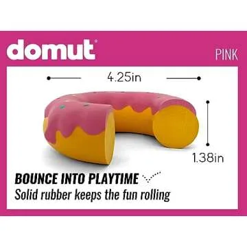 Donut Dog Toys - Dog Toys for Aggressive Chewers - Durable Dog Chew Toy - Rubber Dog Toys for Medium...