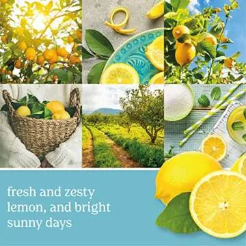 Yankee Candle Sicilian Lemon Scented Classic 22oz Large Jar Candle for Relaxation and Home Styling