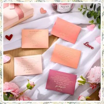 Sayglossy 100 Pack Lottery Ticket Holders Pink Invitation Envelopes Lottery Ticket Wedding Favors for Guests Cute Envelope Holder with Heart Shaped Clasp for Bridal Shower, 4.3 x 3.15 Inches