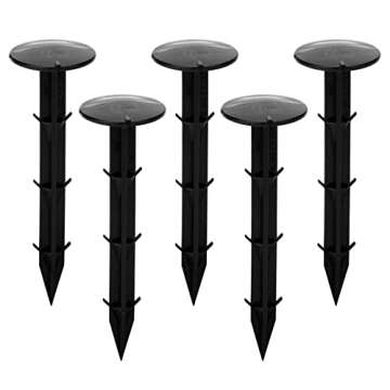 KINGLAKE 30 Pcs 4.3" Sturdy Stakes for Tents and More