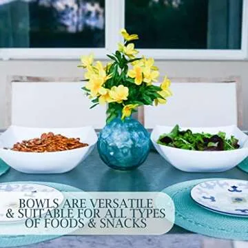 Elegant Plastic PRO 128oz Serving Bowls - Set of 4