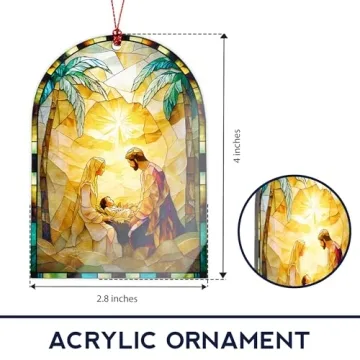 Christmas Nativity Scene Ornament for Meaningful Decor