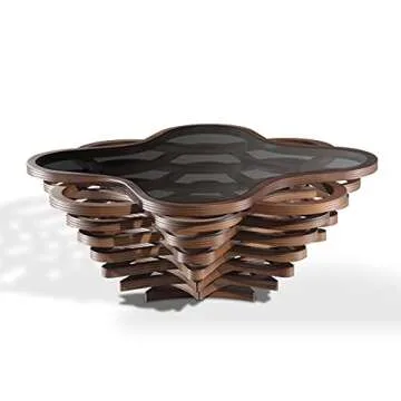 Canyon Coffee Table with Glass Top | Papella Design