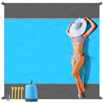 EASYFUN Oversized Sandproof Beach Blanket for Family