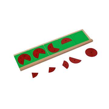 Adena Montessori Metal Fraction Circles with Stands