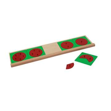 Adena Montessori Metal Fraction Circles with Stands