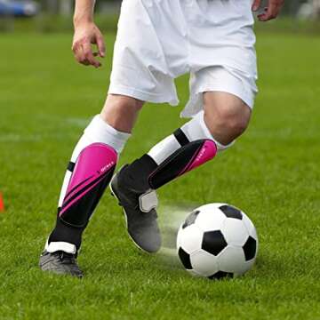 newox Soccer Shin Guards Youth - Protection Girls Shin Guards Soccer Youth - Soccer Sleevers Shin Pa...