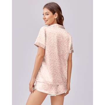 Ekouaer Women's Silk Satin Pajama Set for Luxurious Comfort