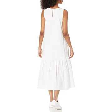 The Drop Women's Ilana White Maxi Dress – Stylish & Comfortable