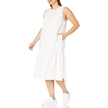 The Drop Women's Ilana White Maxi Dress – Stylish & Comfortable