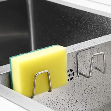 NEXCURIO Sponge Holder Caddy - Rustproof Stainless Steel Design