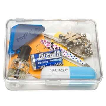 Vueset Grunge Sunday - Small Transparent Makeup Case Organizer