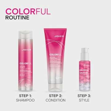 Joico Colorful Anti-Fade Shampoo | For Color-Treated Hair | Preserve Hair Color & Vibrancy | Boost Shine & Reduce Breakage | Sulfate Free | With Camellia Oil & Pomegranate Extract | 10.1 Fl Oz