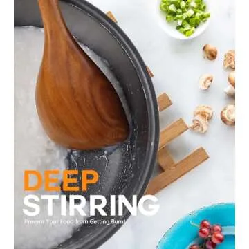 Wooden Spoons for Cooking, Natural Premium Teak Wood Corner Spoon, Good Grip Large Wooden Spoons and Wooden Spatula, Heat Resistant Wooden Cooking Utensils for Nonstick Cookware Cooking Gifts