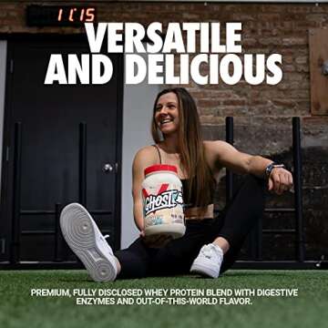 GHOST Whey Protein Powder, Fruity Cereal Milk - 2LB Tub, 25G of Protein - Flavored Isolate, Concentr...