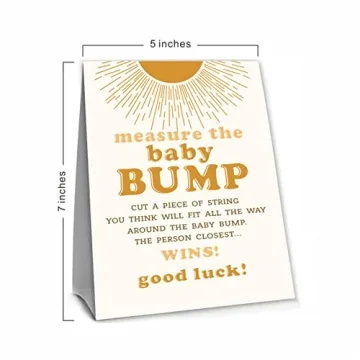 Engage with Sunshine Theme Baby Bump Shower Game Set