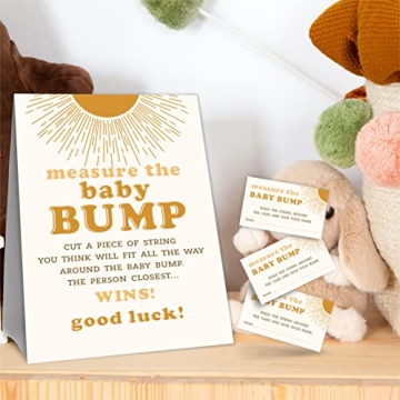 Engage with Sunshine Theme Baby Bump Shower Game Set