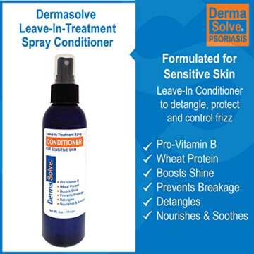 Dermasolve Psoriasis Leave-In-Treatment and Styling Spray Conditioner for Seborrheic Dermatitis, Sen...