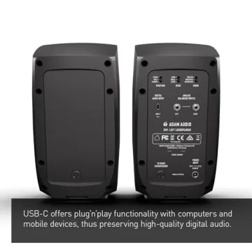 ADAM Audio D3V Active Mono Monitor - USB-C, Black