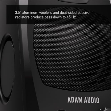 ADAM Audio D3V Active Mono Monitor - USB-C, Black