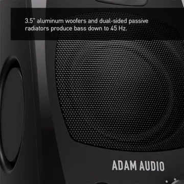 ADAM Audio D3V Active Mono Monitor - USB-C, Black