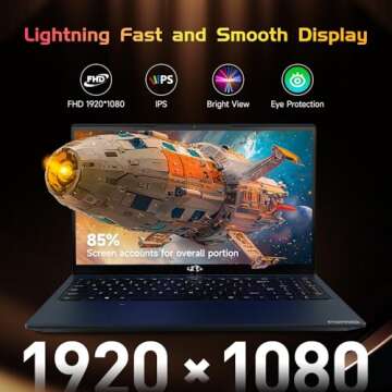 High-Performance 15.6-FHD Laptop - 16GB RAM & 1TB SSD for Students