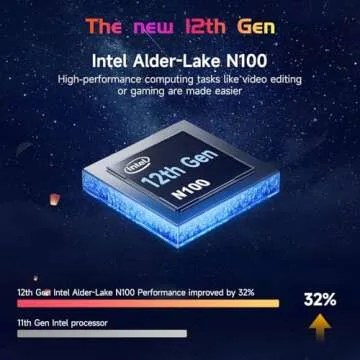 15.6" FHD Laptop with Intel N100 & 16GB RAM for All