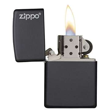 Shop Zippo Black Matte Lighter – Windproof & Stylish