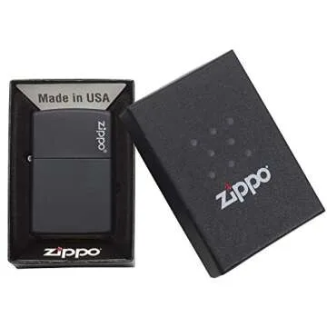 Shop Zippo Black Matte Lighter – Windproof & Stylish