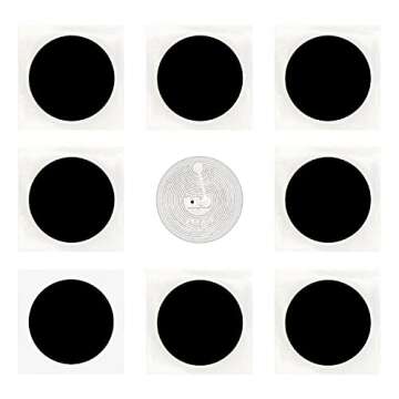 30PCS Black NFC Tags NTAG215 NFC Stickers NFC Lables Compatible with Android & iPhone 504 Bytes Memo...