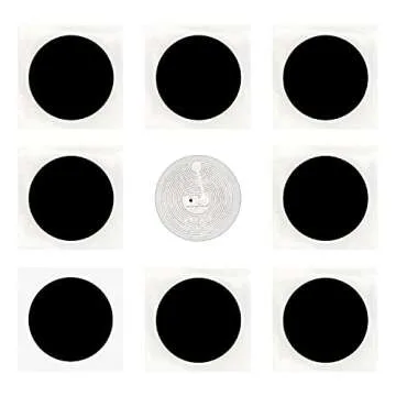 30PCS Black NFC Tags NTAG215 NFC Stickers NFC Lables Compatible with Android & iPhone 504 Bytes Memo...