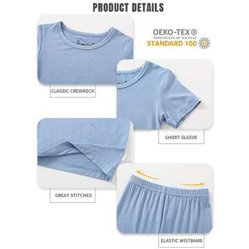 Jimonda Baby Boys Girls Pajama Sets Toddler Sleepwear, Cool Jammies 2pcs