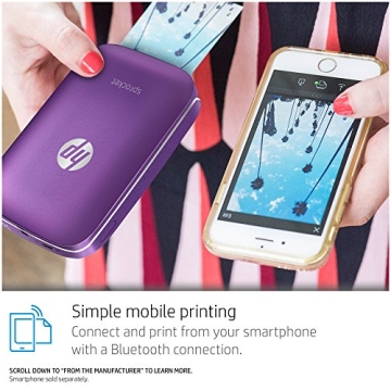 HP Sprocket Portable Photo Printer in Purple - Print Stickers