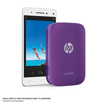 HP Sprocket Portable Photo Printer in Purple - Print Stickers
