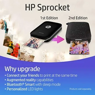 HP Sprocket Portable Photo Printer in Purple - Print Stickers